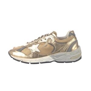 Golden Goose Women's Gold and Brown Trainers